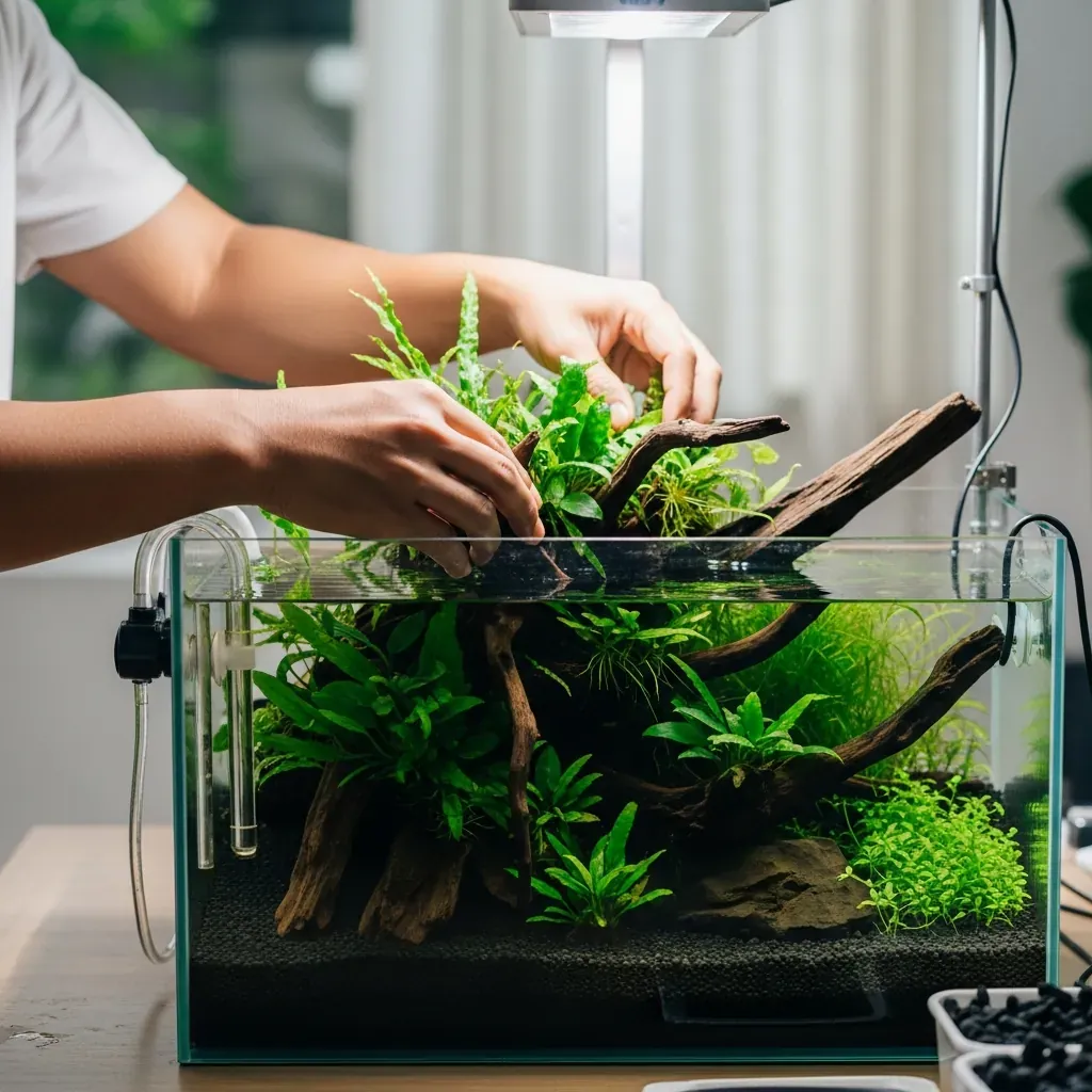 Người Việt bắt tay vào setup bể thủy sinh đầu tiên phong cách Jungle