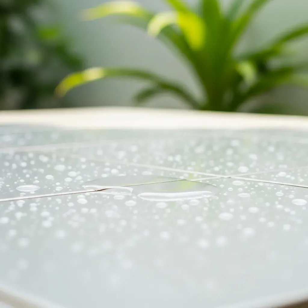 Bề mặt gạch porcelain hút nước cực thấp không bám rêu