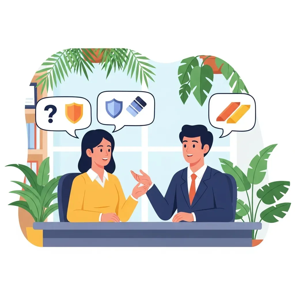 Khách hàng đặt câu hỏi cho nhà cung cấp trước khi chốt mua ghế băng chờ