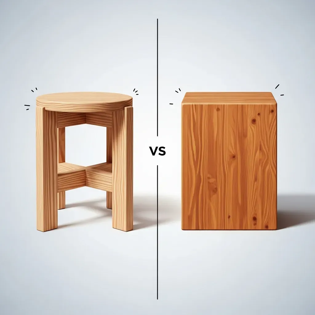 So sánh ghế gỗ ghép và ghế gỗ nguyên khối