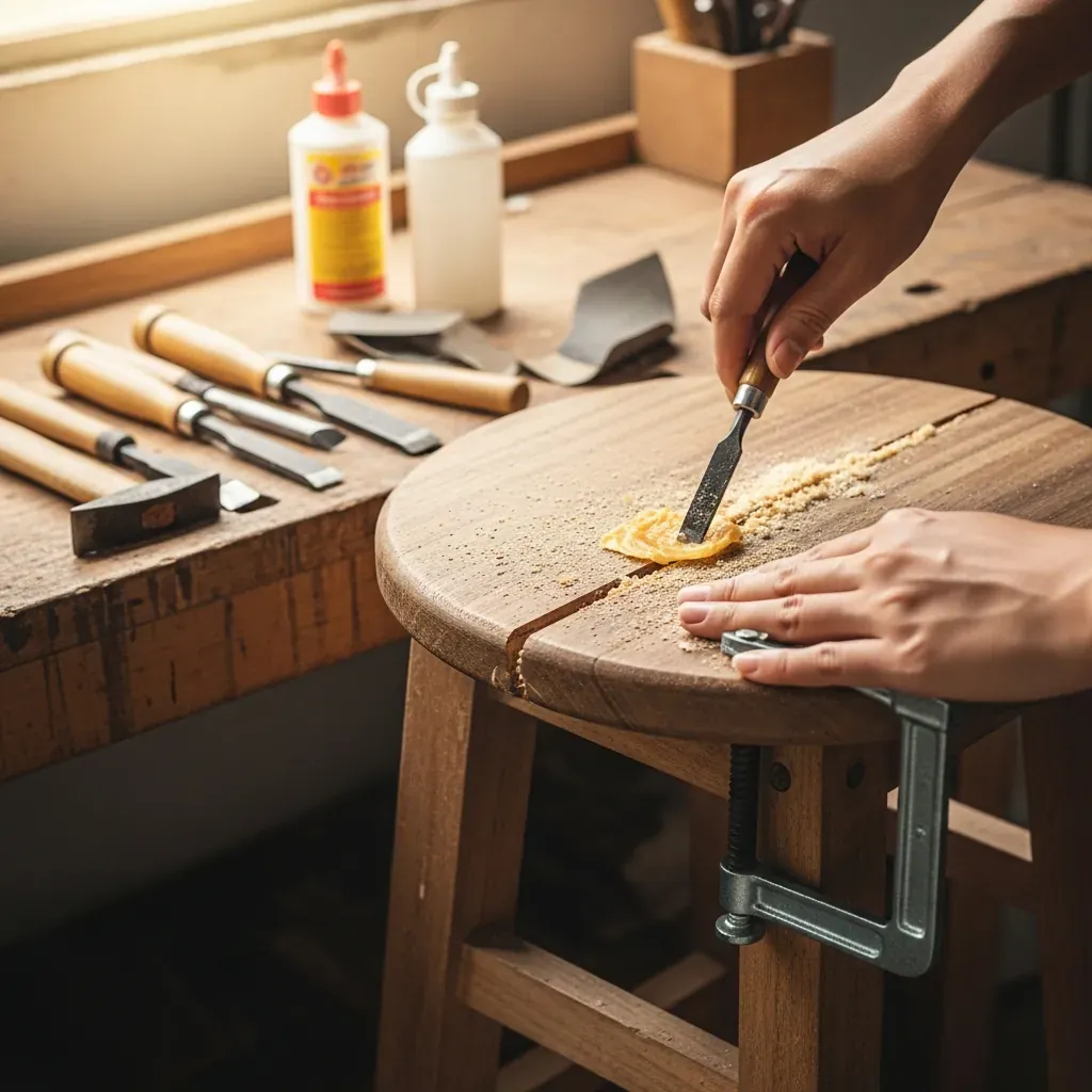 Sửa chữa ghế gỗ bị nứt và lung lay theo từng mức độ