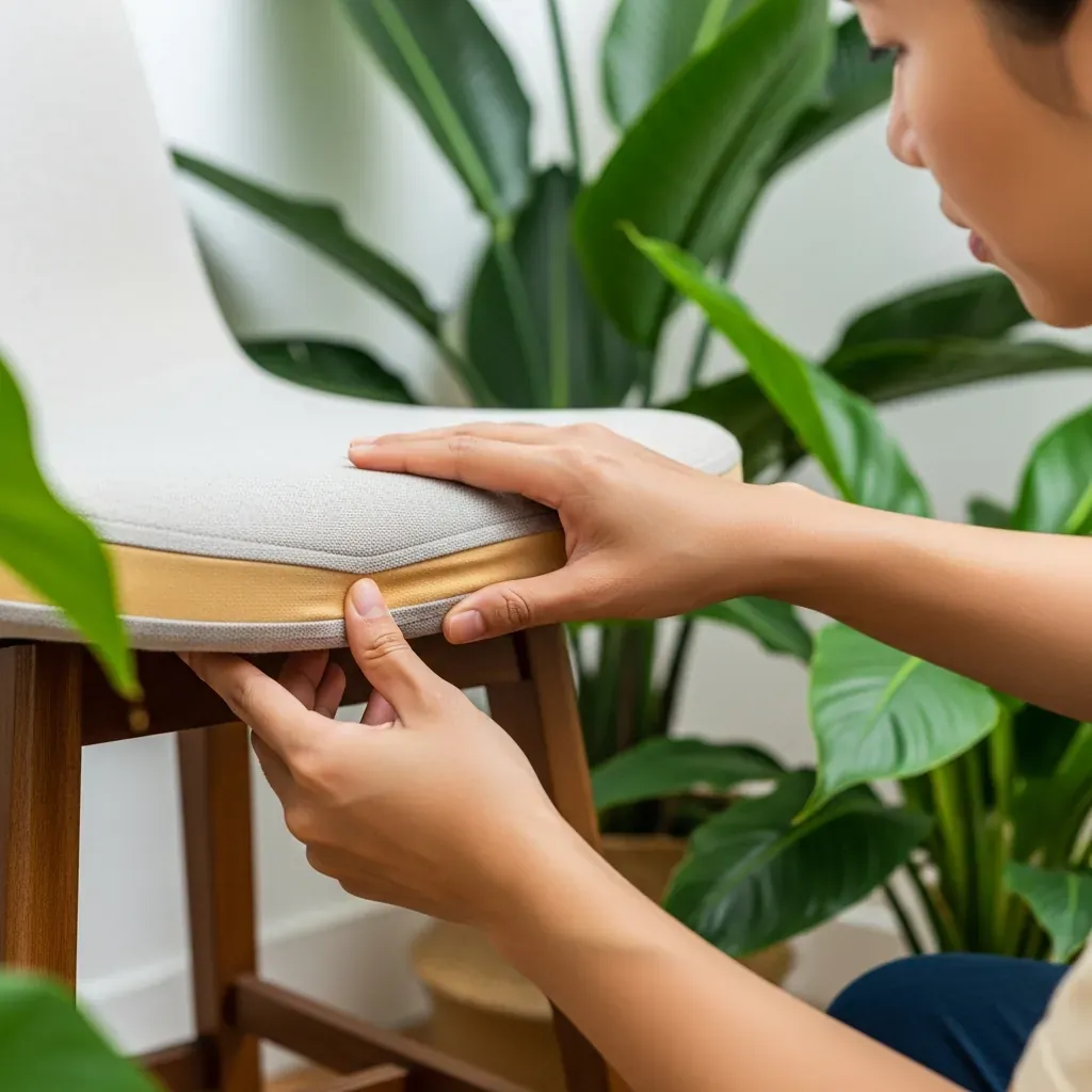 Kiểm tra khung và mút khi né hàng ghế đôn kém chất lượng