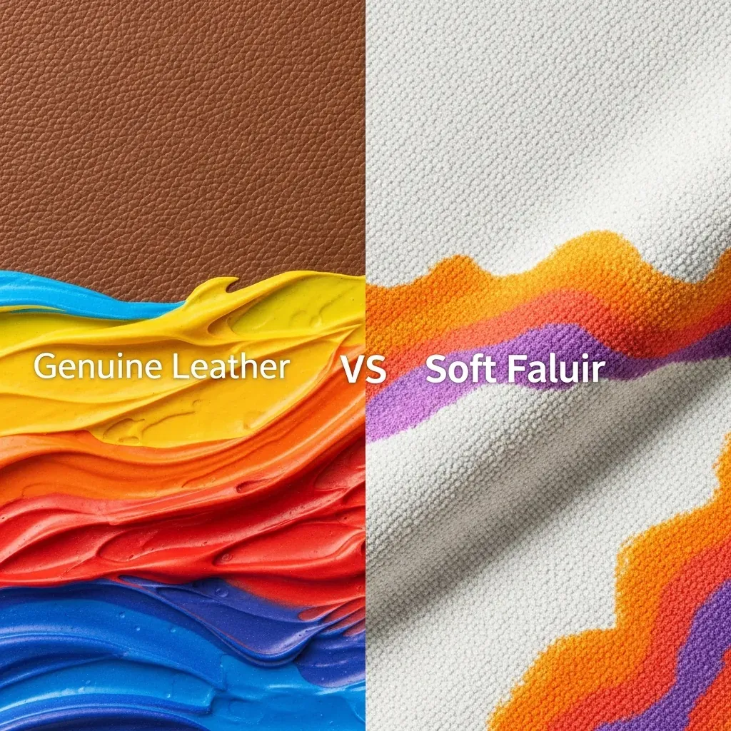 So sánh chất liệu bọc da và nỉ cho ghế sofa