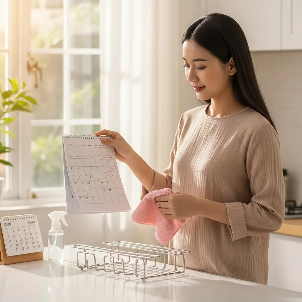 Lịch bảo trì định kỳ giúp giá treo ly luôn bền đẹp.