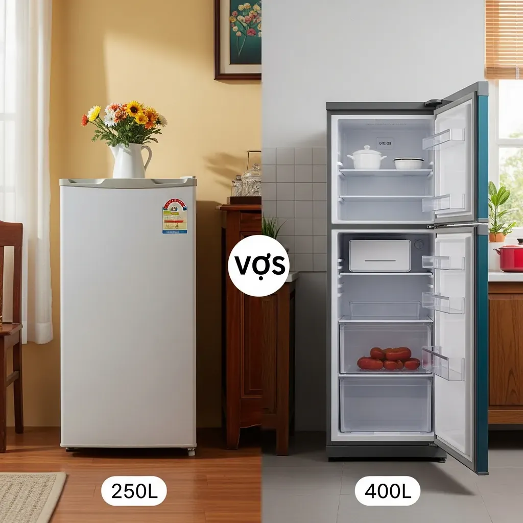 Nâng cấp từ tủ lạnh 250 lít nhỏ lên tủ 400 lít lớn hơn