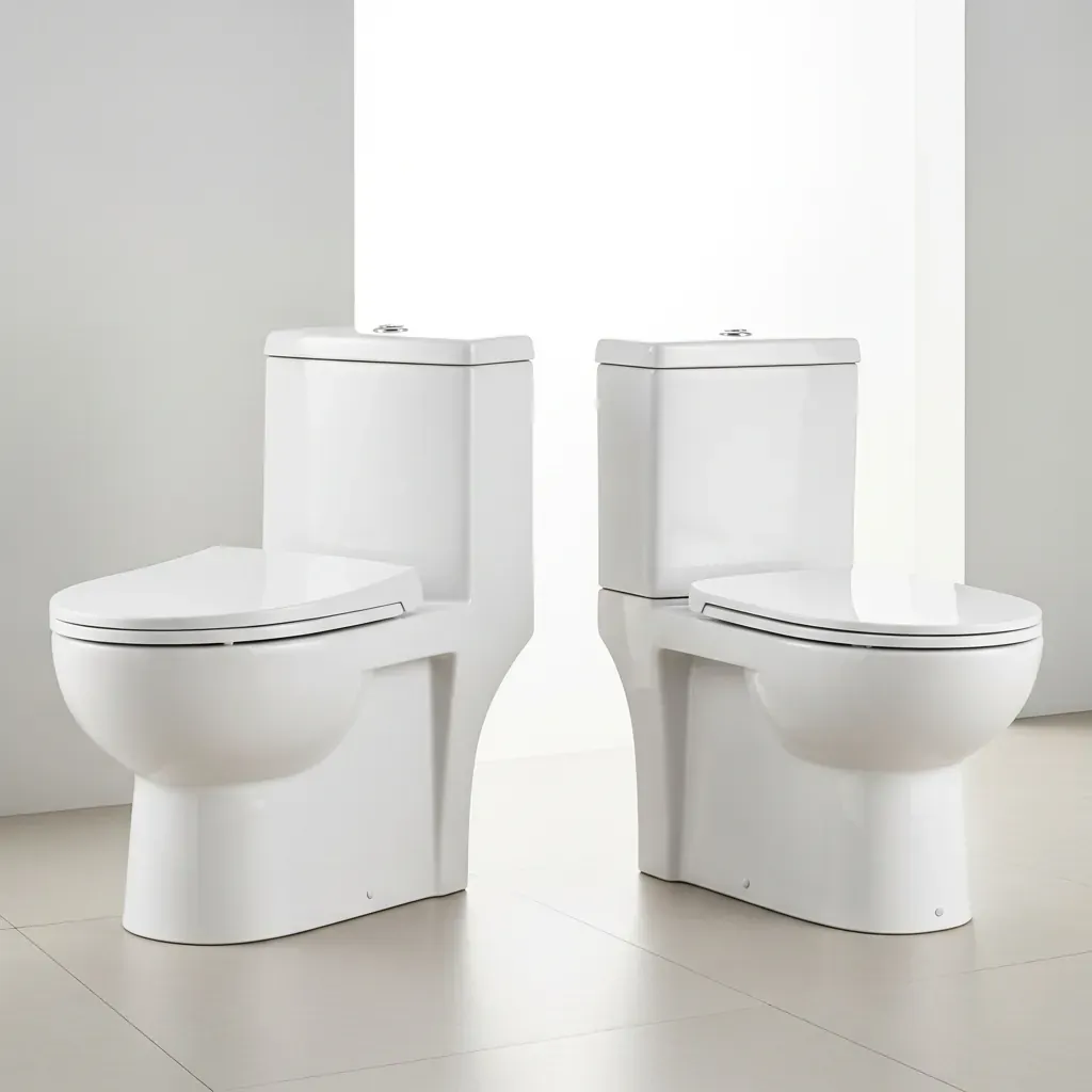 So sánh bồn cầu 1 khối và 2 khối