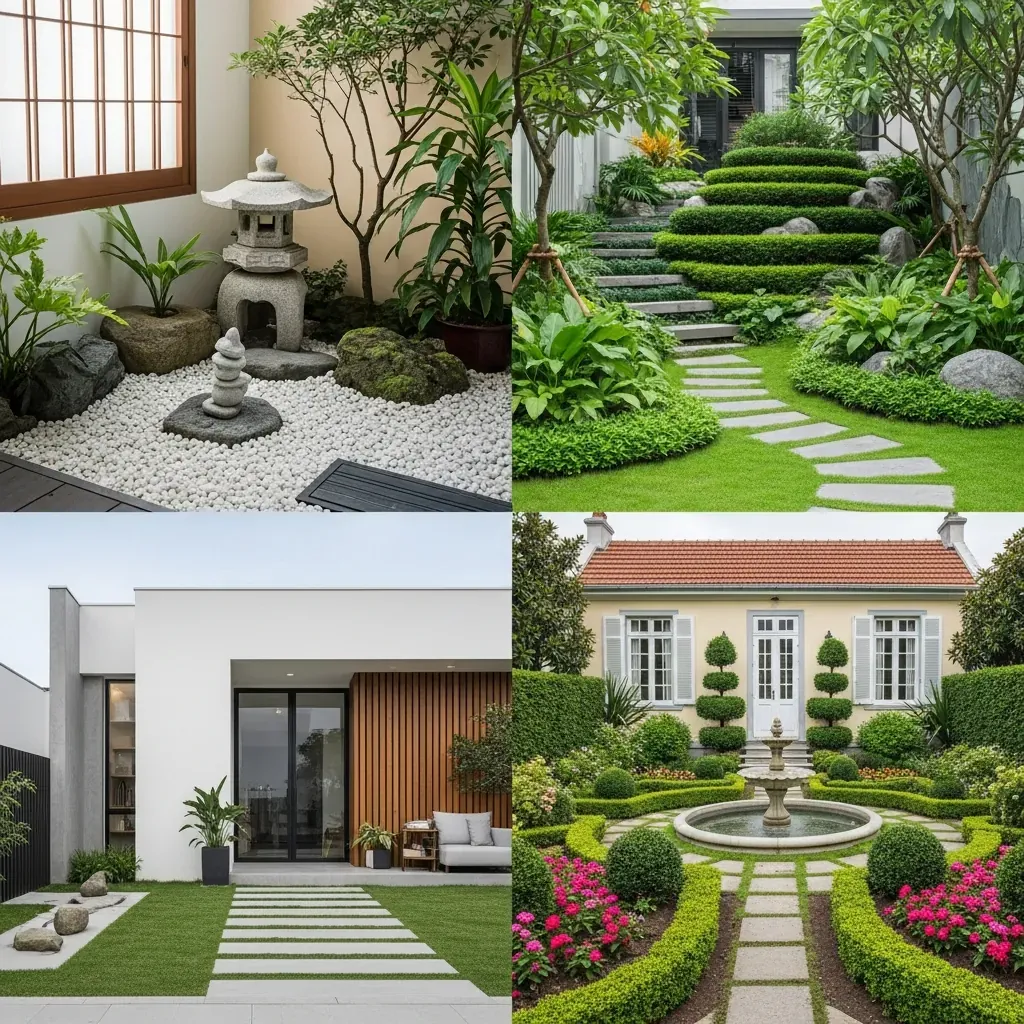 Bốn phong cách sân vườn: Nhật, nhiệt đới, hiện đại, châu Âu