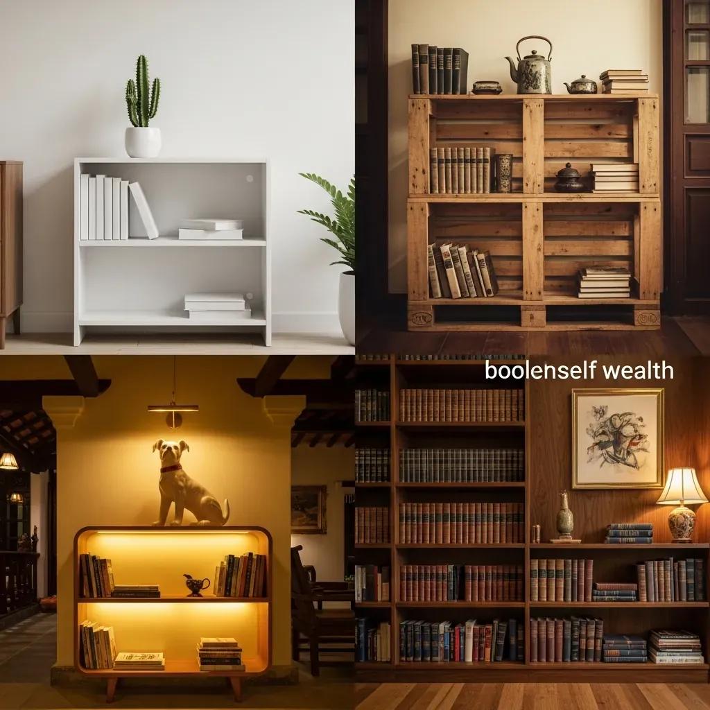 Bốn phong cách kệ sách trong căn hộ Việt: tối giản, vintage, retro, Bookshelf Wealth