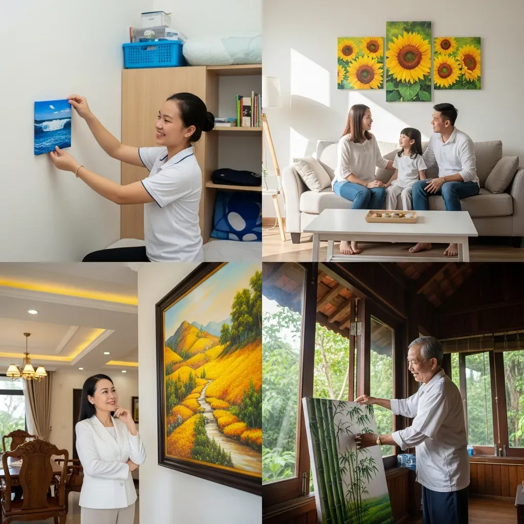 Bốn hồ sơ người dùng tiêu biểu: sinh viên, gia đình hiện đại, gia chủ biệt thự, người yêu thiên nhiên.