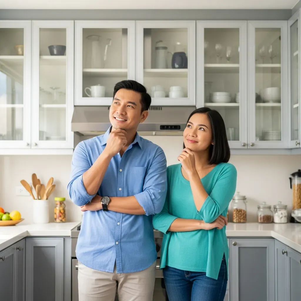 Gia đình Việt hài lòng với lựa chọn tủ bếp nhôm kính