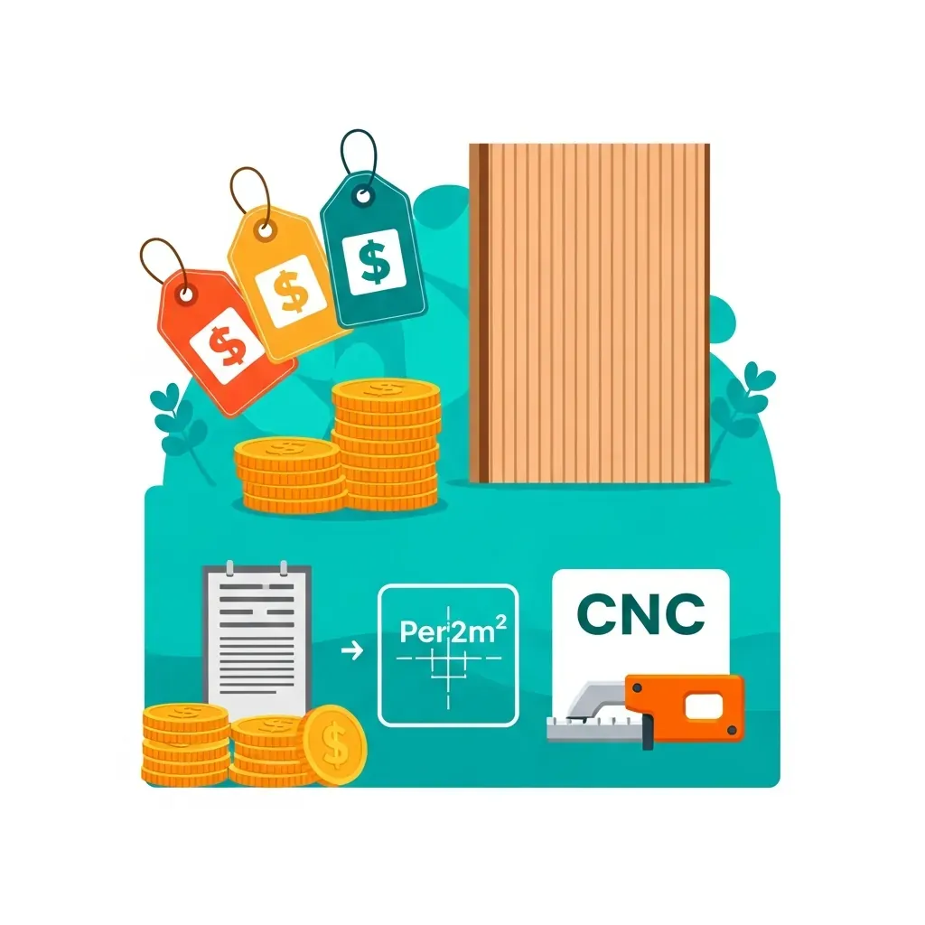 Minh họa các cách tính giá vách ngăn CNC