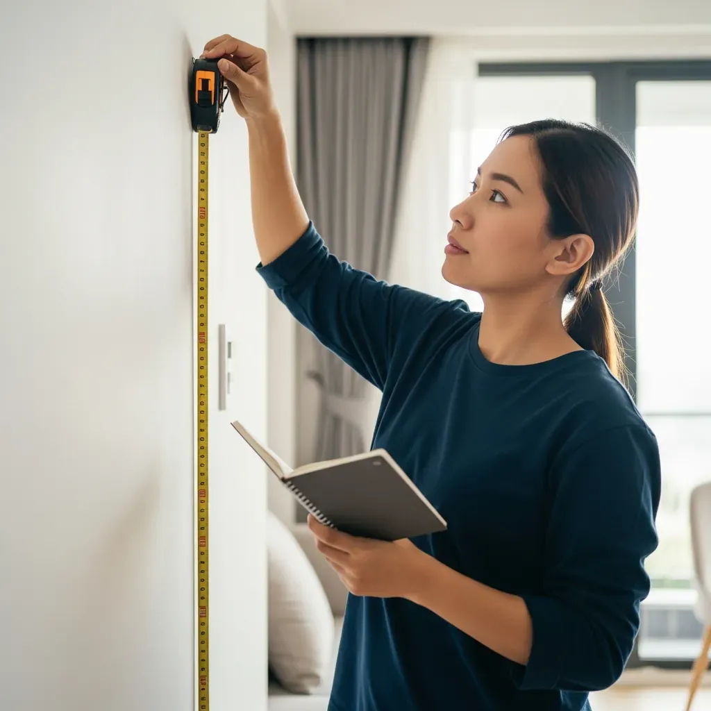 Người Việt tự đo đạc vị trí lắp đặt vách ngăn CNC trước khi gọi thợ