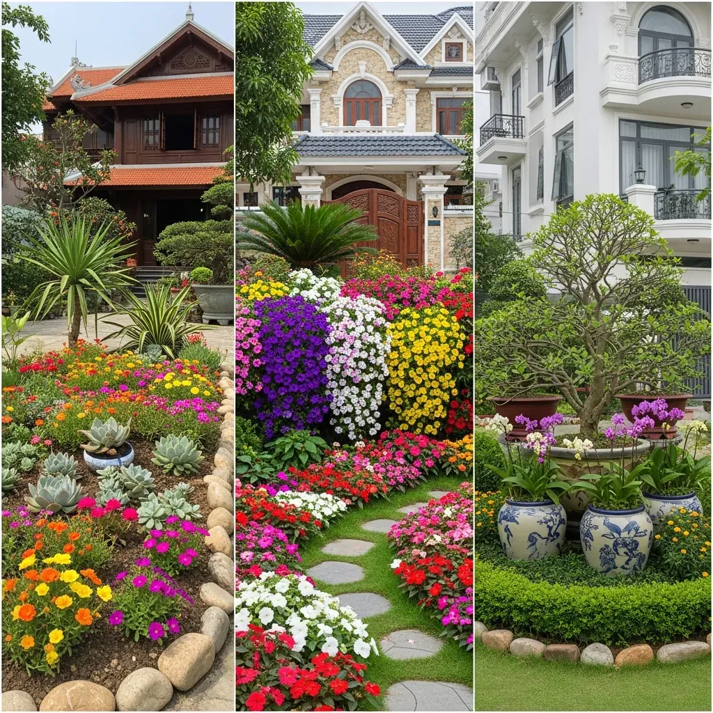 Ba phong cách bồn hoa phù hợp với từng nhu cầu khác nhau.